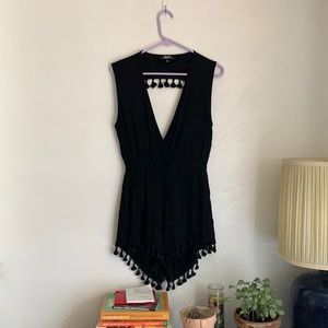 LuLu’s Backless Romper with Tassles